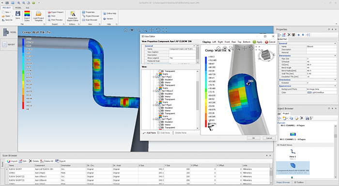 SurfacePro 3D создание отчетов